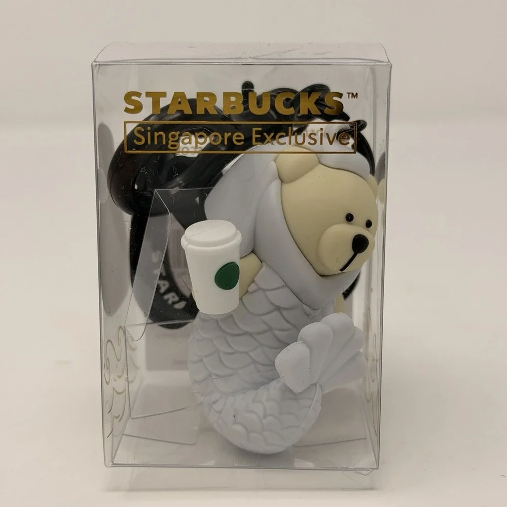 Starbucks Singapore Merlion Bearista Bear Keychain Exclusive‎ NWT Figurine 2026